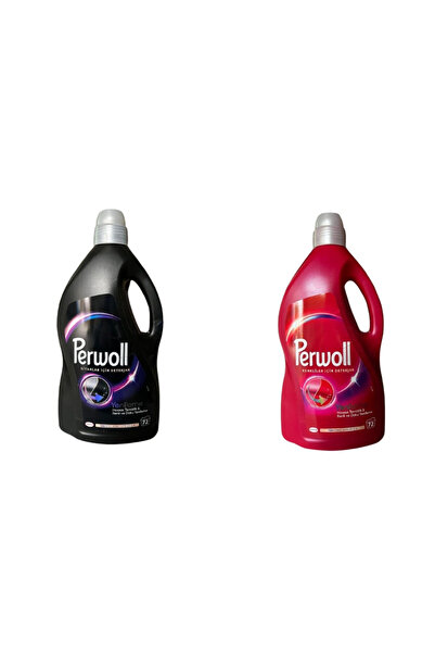 Perwoll COMBO, 2 x Liquid Detergent, Colored + Black, 3.96L, 72 washes,