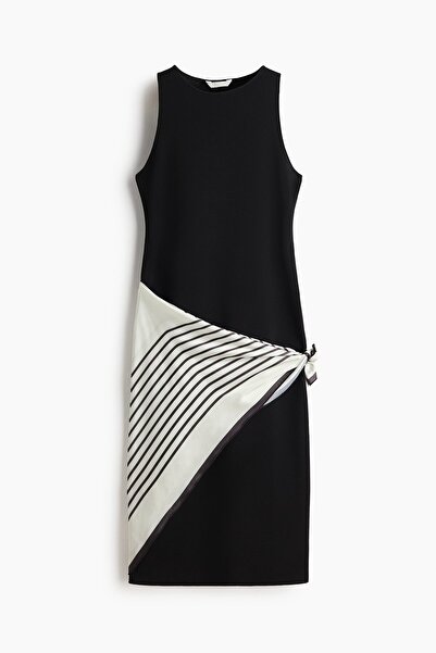 H&M Şal Detaylı Elbise