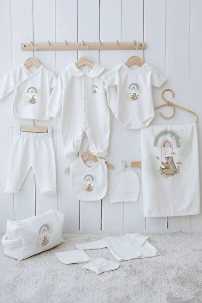 Tuğba Kuğu Organik 11'li Hastane Çıkışı - Royal Series - Welcome Baby Bear