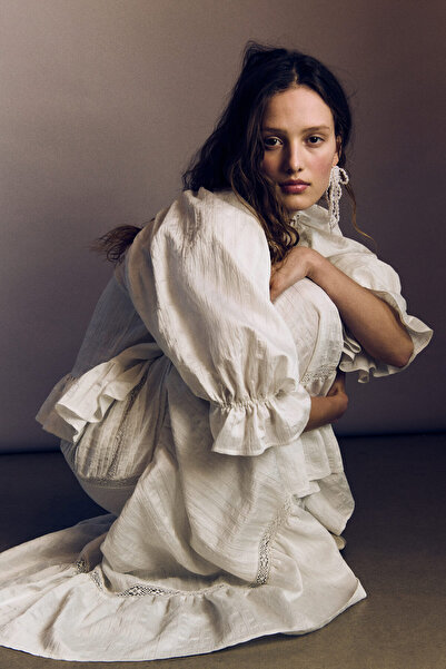 H&M Kabarık Kollu Bluz