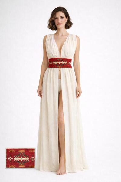 HEİAN KİLİM KEMERLİ KAFTAN