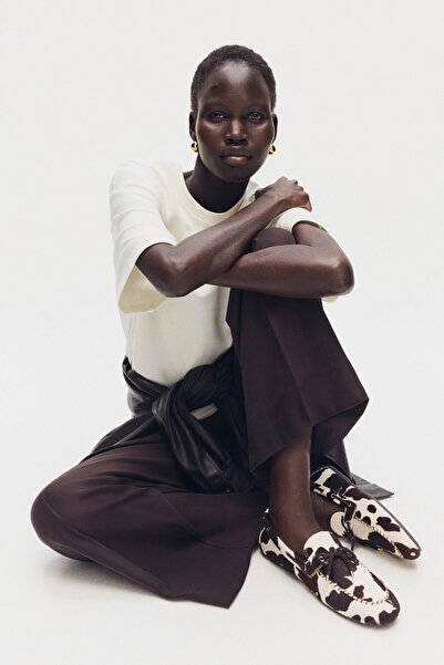 H&M Deri Tekne Ayakkabısı