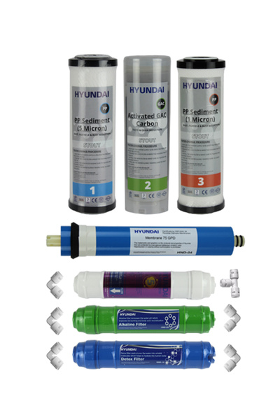 Hyundai EC-107 Filtre Seti 9.5 inç A101 Cihazı Filtresi- 7 Filtre