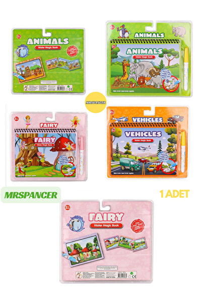 MRSPANCER 289864e - Minikler için Eğitici Sihirli Boyama Kitabı 1 Adet