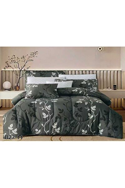 Red Rose طقم مفرش نفرين صيفي فاخر 8 قطع من خامة المايكروفايبر الملكي مقاس 260...