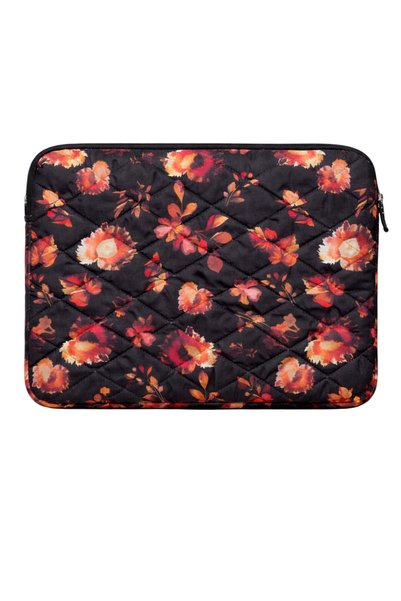 Differ Studio 13-14'' Inch Quilted Floral Patterned Water Repellent Laptop/Macbook/Notebook/Document Case/Bag