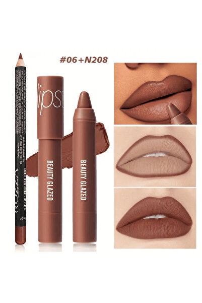 LIPSTICK Pen and Lips Liner Set 06