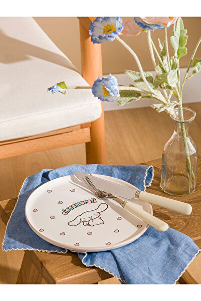 LC Waikiki Cinnamarol Printed Ceramic Plate 22 cm from Uzg Store for Style En...