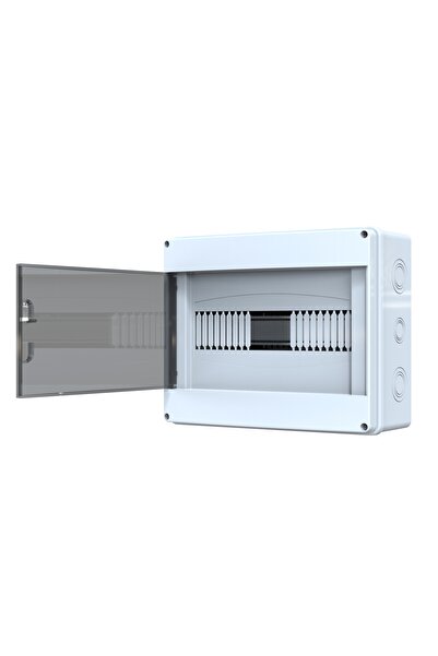 Yavuz Fuse Box 12-Piece Surface Mounted Fuse Box Ip54 29 X 23 X 11.5 cm Poly 007