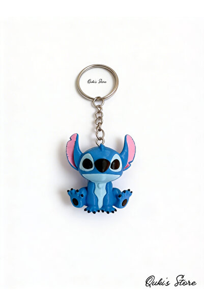Qukis Store Blue Stitch, Decorative Keychain and Bag Charm, 1 Piece