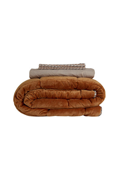 OTHELLO Double Sided Welsoft Comforter Duvet Set Orange 195X215 cm - Dormio S...