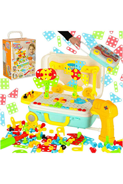 MC Micostore Μαγικό τρυπάνι με βίδες, 258 τεμάχια, εργαστήριο DIY σε βαλίτσα,...