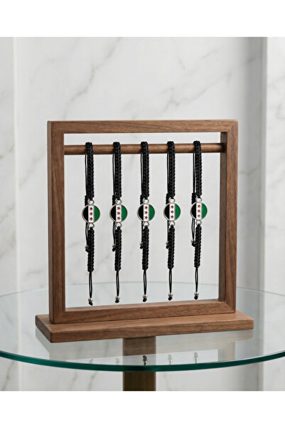 Zaytoon 5 قطع من أساور اليد القابلة للتعديل برباط دائري بعلم سوريا الجديد A30...