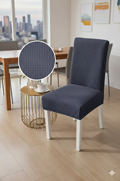 Hazineci Bey Lycra, Washable, Non-Pilling, Chair Cover, 1 Piece Square Patter...