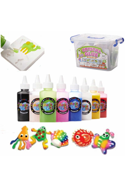 MC Micostore Σετ κόλλας κρυστάλλου Slime 3D, δημιουργικό με σχήματα φιγούρων,...