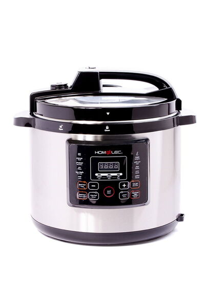 Home Elec Home Electric Pressure Cooker 12 Liters 1500 Watts, Steel