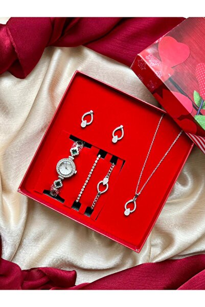 D&Z ACCESSORİES Sevgililer Günü - Kadınlar Günü Kırmızı Hediye Kutusu |Taşlı ...