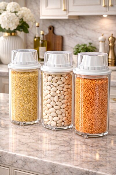 decorev 3-Piece Food Storage Container Br-6818 1300 ml