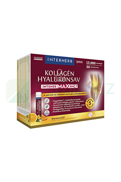 Interherb Collagen Hyaluronic Acid Intense MAX Shot ampoules with orange flav...