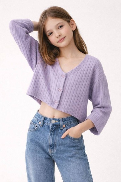 Pink Export سترة يموش قصيرة ذات ملمس مميز