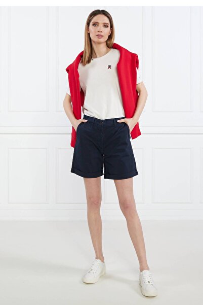 Tommy Hilfiger Women's Chino Short Regular Cut | Navy Blue Xw0Xw03899Dw5