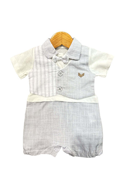 The-kid.co DORUK CHIC BOW JUMPSUIT - GREY