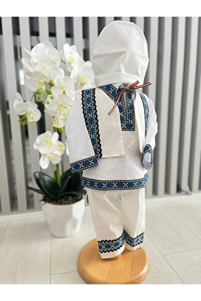 Inovius Costum botez, model traditional - DPH401 - Marime: 3-6 luni