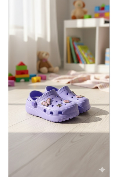 Sonix Şık Tokalı Topuk Destekli Rahat Masaj Taban Çocuk Bebek Sahil Günlük Te...