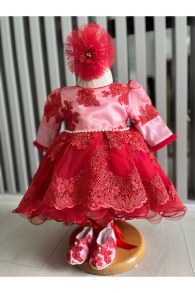 Inovius Rochita Botez Contesa, Rosu - DPH75 - Marime: 0-3 Luni