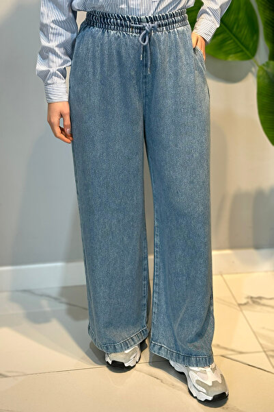 Lale Butik Lyocell Baggy Jeans 2773 Denim