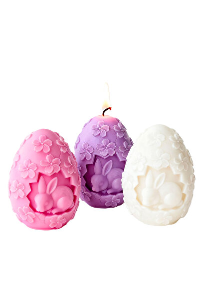 MILMATT Formă de silicon, Milmatt, ou de Paște cu iepuraș