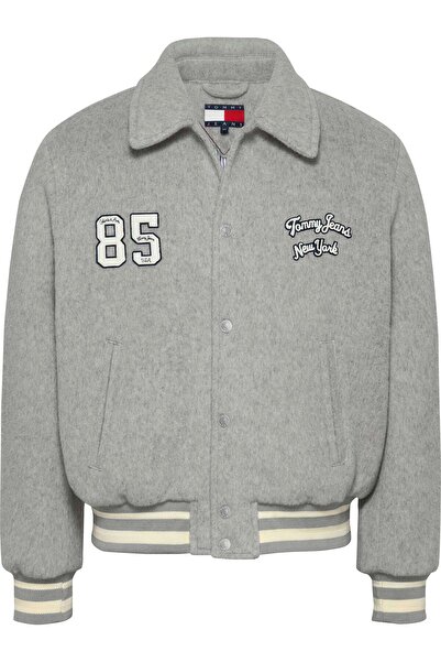 Tommy Hilfiger TJC VARSITY JACKET, P6N Gri Erkek Ceket