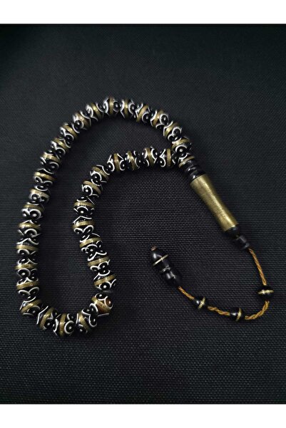 sarıyer silver مسبحة كوكا الطبيعية المصنوعة من النحاس، مطرزة بشكل خاص، مع نظا...