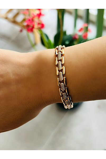 ACAR TAKI Xuping Stone-Set Cord Bracelet 18+1Cm-Rose Color Acr9028