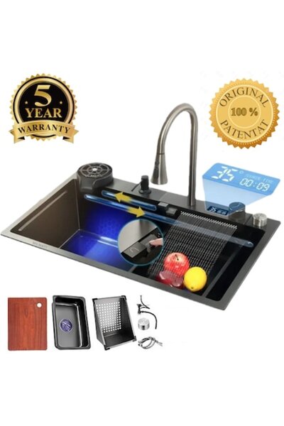 Sanlux Set chiuveta bucatarie, Sanlux, multifunctionala, finisaj fagure, bate...