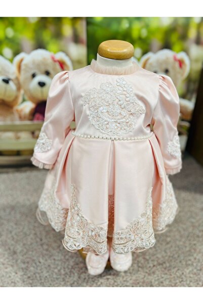 Inovius Rochita Botez cu dantela - DPH17 - Marime: 0-3 Luni Maneca Scurta