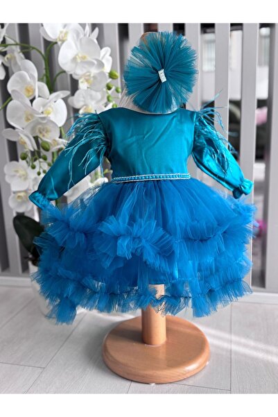 Inovius Rochita botez Anne albastra - DPH24 - Marime: 6-9 Luni Maneca Lunga