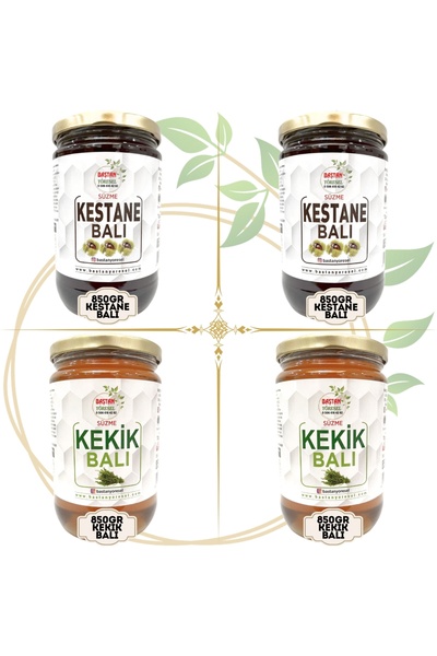 Baştan Yöresel 2 ADET 850GRAM KESTANE BALI VE 2 ADET 850GRAM KEKİK BALI