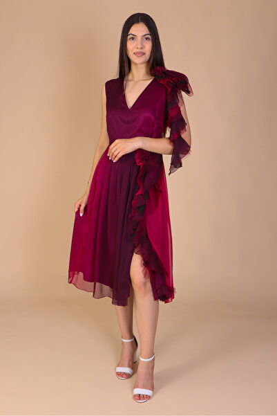 Ella Collection Rochie din voal in degrade de ocazie