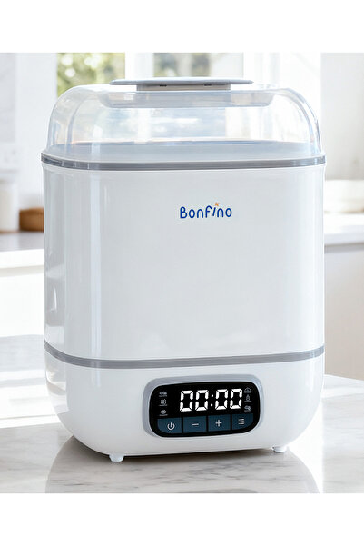 Bonfino 6-in-1 Digital Steam Sterilizer and Dryer, HEPA Air Filter, Bottler W...