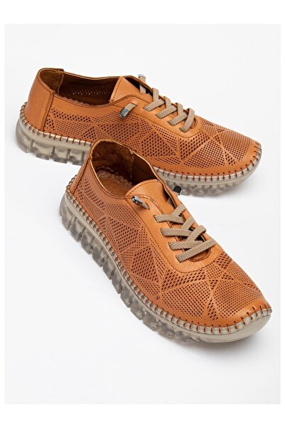 CanBambi Γυναικεία αθλητικά παπούτσια με σχέδια από γνήσιο δέρμα με διάφανη σόλα