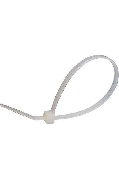 The Bros ربطة كابل (100 × 2.5 مم، أبيض)