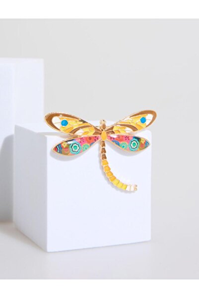 Jimmy Key Karışık Yusufçuk Figürlü Renkli Broş