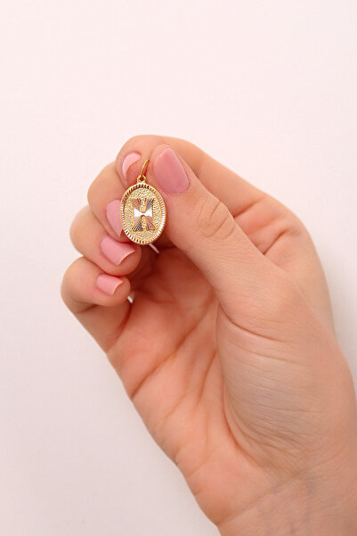 Altınkesesi 8 Ayar Altın Pres Harf Kolye Ucu