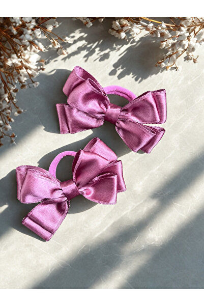 NYUZA Thin Ribbon Bow Buckle Set of 2