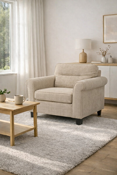 N.zone كرسي كنب مفرد مودرن – تصميم كلاسيك مريح بلمسة عصرية