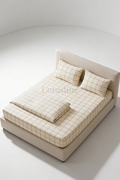 Lotusline Elastic Sheet Set Double / King Size Akfil Fabric