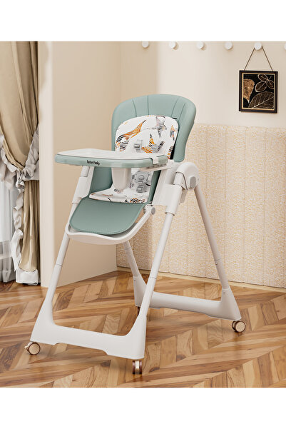 Bonfino Kids High Chair, Stylish Design, Foldable And Detachable Tray, Cushio...