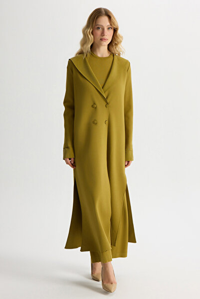 MISS DALIDA Denizci Yaka Triko Kap Amber