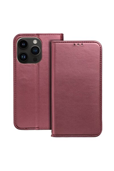 MAGNETO Carcasă inteligentă pentru iPhone 14 PRO MAX, TPU, vișinie